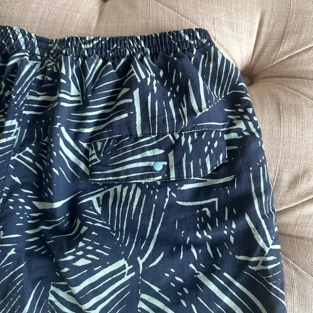 Patagonia Navy and Mint Patterned Shorts